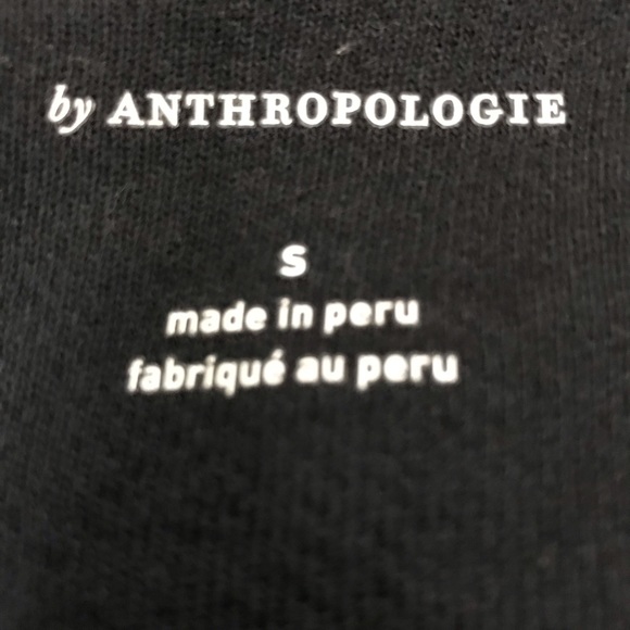 Anthropologie Black Open Front Sweater Cardigan Small - Picture 6 of 7